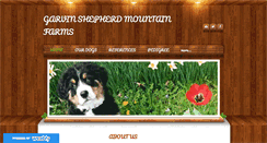 Desktop Screenshot of garvinshepherdmountainfarms.com